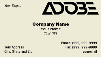 ADOBE FOR BUSINESS CARDS visual data 3