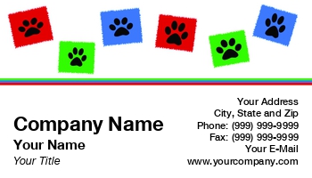 Animals | Featured Designs | Grooming | Veterinarian |--| At100543 | Blue | Boarding | Boxes | Business | Card | Cindy Farmer | Colors | Dog | Dog Daycare | Dog Grooming | Dog Sitter | Green | Groomer | Kennel | Paw Prints | Pawprints | Pet Accessories | Pet Store | Pets | Red | Rescue | Shelter | Specialist | Used | Various | Veterinary