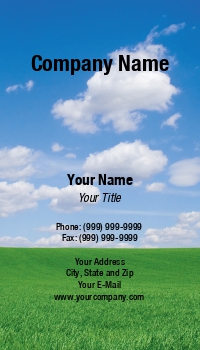 Featured Designs | Landscaping | Trades |--| At108464 | Blue | Cloudy | Field | Grass | Green | Jozsef Szasz-fabian | Lawn | Lawn Care Business Cards | Lawn Mowing | Sky | Spring | View