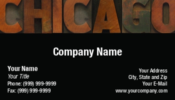 Chicago | Cities | Featured Designs |--| #039 | Alice Day-ef | At111417 | Background | Caps | City | Illinois | Letterpress | State Cards | Type | Wood | Word | Works
