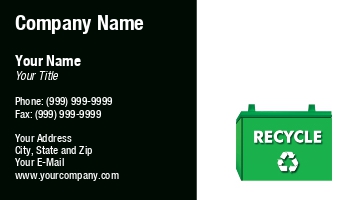 Auto Repair | Featured Designs | Parts | Trades |--| At113649 | Auto | Battery | Battery Recycling | Business | Car | Card | Cards | Customize | Design | Eco-friendly | Environmental | Great | Green | Layout | Logo | Mark Javer | Recycled | Recycling | Repair | Service | Supplies | Today!