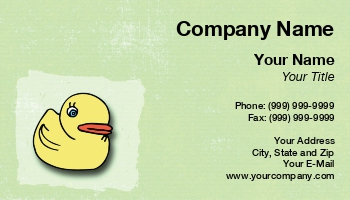 Featured Designs |--| At110434 | Background | Card | Child Development Center | Cindy Farmer | Corner | Daycare | Duck | Graphic | Green | Happy | Left | Pale | Preschool | Rubbber Products | Rubber Duck | Simple | Yellow | Yellow Rubber Duck