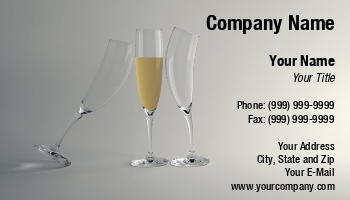 Entertainment | Featured Designs |--| At110601 | Beautiful | Business | Card | Champagne | Glass | Rolland | Template