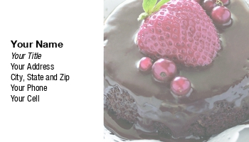 Bakery | Featured Designs | Hospitality |--| Alice Day-ef | At110839 | Baker | Cake | Chocolate | Currants | Decorated | Dessert | Ganache | Gourmet Shops | Individual | Red | Sized | Strawberry | Topping