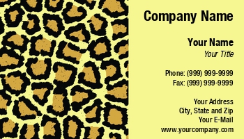 Featured Designs |--| Adult | African Animals | African Art | At118449 | Business | Card | Fashion | Kirsty Pargeter | Leopard | Leopard Print | Print | Zoo