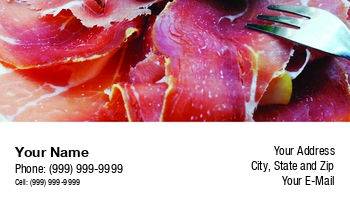 Chef | Featured Designs | Hospitality |--| Anna Vermeulen | Area | At121158 | Butcher | Butcher Cutter | Caterer | Cook | Fork | Ham | Jerky | Meat Cutter | Meat Processing | Parsley | Pork | Restaurant | Serrano | Slices | Text | Useful | White