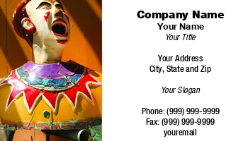 Featured Designs |--| At121318 | Cloudia Newland | Clown | Clowns | Fairground | Game | Laughing