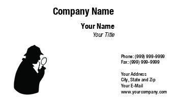 Featured Designs | Police | Security | Trades |--| At121883 | Bounty Hunter | Card | Cindy Farmer | Crime | Crime Scene Investigator | Criminal Investigator | Criminologist | Detective | Detective Agency | Enforcement | Forensic Consultant | Investigator | Law | Private | Private Investigator Detective Investigator | Scene | Silouhette | Used