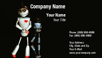 Featured Designs | Holiday | Valentines Day |--| Alice Mary Dehaven-herden | At120253 | Holiday | Robot | Robotics Engineer Business Cards
