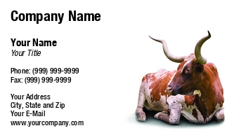 Farm | Featured Designs |--| Animal | At122749 | Beef | Bovine | Breeder | Bull | Business | Card | Cattle | Cow | Design | Donna Beeler | Farmer | Longhorn | Prize | Rancher | Showing | Texas | Texas Longhorn | Used | Winning