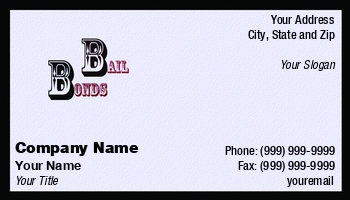 Featured Designs |--| At120575 | Bail | Bail Bonds | Bond | Bondsman | Card | Design | Donna Beeler