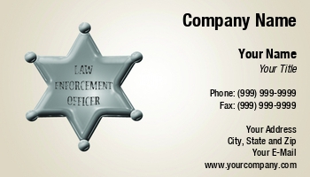 Featured Designs | Police | Security | Trades |--| At129985 | Badge | Business | Card | Deputy Sheriff | Design | Donna Beeler | Enforcement | Law | Law Enforcement | Officer | Showing | Used | Written