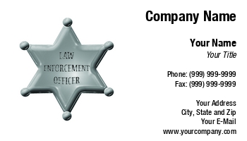 Featured Designs | Police | Security | Trades |--| At129986 | Badge | Business | Card | Deputy Sheriff | Design | Donna Beeler | Enforcement | Law | Law Enforcement | Officer | Showing | Used | Written