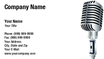 Entertainment | Featured Designs |--| Anita Potter | Announcing | At134821 | Audio Technician | Business | Card | Landscape | Mic | Microphone | Radio | Radio Announcer | Voice Recording