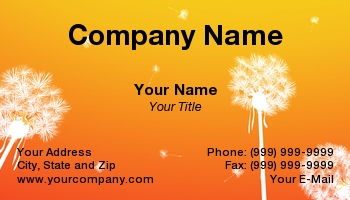 Featured Designs | Floral | Nature |--| At135679 | Business Cards | Dandelions | Groundskeeper | Lirch | Weeds