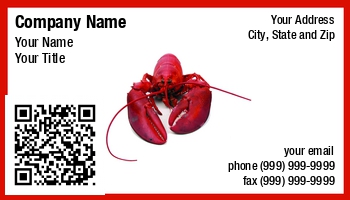 Featured Designs | Hospitality | Restaurants | Seafood Restaurant |--| At141757 | Awesome | Business | Card | Fresh Seafood | Lobster | Michael Thompson | Qr Code | Quick Response Code | Seafood | Template