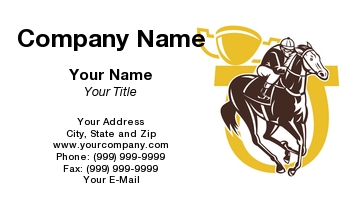 Featured Designs |--| Aloysius Patrimonio | At147686 | Background | Business | Card | Cards | Champion | Companies | Cup | Horse | Horse Racing | Horse Trainer | Horseback Riding | Horseshoe | Ideal | Illustration | Jockey | Jockeys | Owners | Racing | Retro | Showing | Style | Trainers | Woodcut