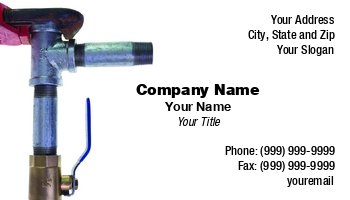 Featured Designs | Plumbers | Trades |--| At152330 | Beautiful | Business | Card | Hose Couplings And Fittings | Lee Barnwell | Pipefitter | Plumber | Plumbing | Template | Valve Installer | Valve Regulator