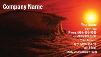 Featured Designs | Nature | Ocean |--| Astrid Van Der Eerden | At162148 | Businesscard | Oceanside | Sunset | Wave