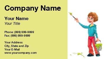 Featured Designs | Painting | Trades |--| At170867 | Brush | Bucket | Cartoon | Danilo Sanino | Floor | Funny | Green | Guy | Hand | Interior Painting | Paint | Painter | Smiling | Stain