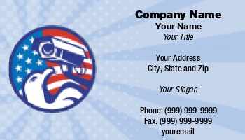 Featured Designs | Security | Trades |--| Agency | Alarm | Alarm Company | Aloysius Patrimonio | American | At193011 | Bald | Business | Camera | Card | Circle | Eagle | Flag | Illustration | Inside | Retro | Set | Showing | Stars | Stripes | Style | Surveillance