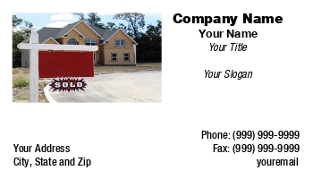 Featured Designs | Professional | Real Estate |--| At25557 | Liz Van Steenburgh | New Home | Real Estate Sign | Sold