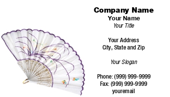 Creative | Featured Designs |--| At25562 | Business | Card | Fan | Fans | Liz Van Steenburgh | Oriental | Template
