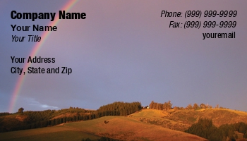 Countryside | Featured Designs | Nature |--| At26439 | Business | Card | End | High | Nadezda Pyastolova | Rainbow | Template