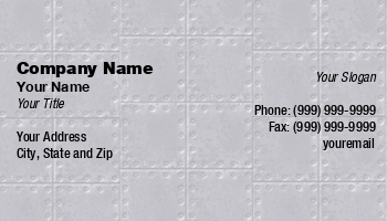 Basic Business | Construction | Featured Designs | Flooring | Plain | Trades |--| At27237 | Business | Card | Design | Iron Worker | Liz Van Steenburgh | Makes | Nice | Riveted | Steel | Suitable | Tile | Worker