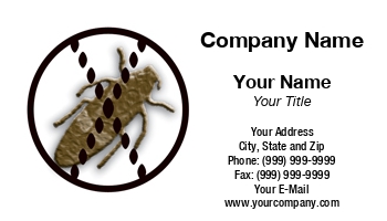 Featured Designs | Pest Control | Trades |--| At28944 | Bug | Business | Card | Fantastic | Liz Van Steenburgh | Template