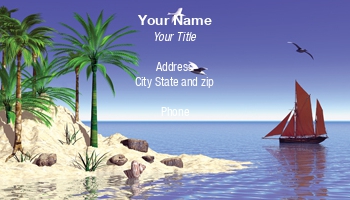 Featured Designs | Professional | Ship | Transportation | Travel | Travel Agent |--| At29404 | Fantasy | Idylic | Island | Norma Cornes | Palm Tree | Palm Trees | Passing | Scene | Travel Agency | Tropical | Vacation