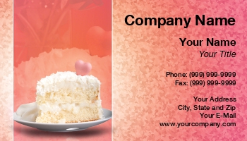 Bakery | Featured Designs | Hospitality |--| At201218 | Baker | Baking | Beautiful | Business | Cake | Card | Pastry Chef | Template | Todd Arena