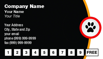 Featured Designs |--| Animal | At201288 | Business | Card | Great | Image | Incentive | Kennel | Loyalty Punch Card | Mark Javer | Paw | Print | Punch | Punch Card | Punch Cards | Related