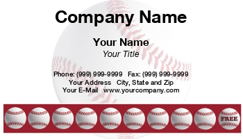 Baseball | Featured Designs | Sports |--| At206598 | Batting Cage | Denise Beverly | Incentive | Loyalty Card | Punch Card | Punch Cards | Sports