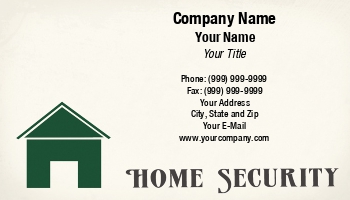 Featured Designs | Security | Trades |--| Alarm Company | At221793 | Card | Donna Beeler | Home Security | House | Illustration | Perfect | Written