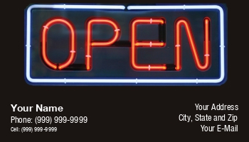 Featured Designs |--| At220263 | Chris Bradshaw | Neon Sign | Open Sign | Sign