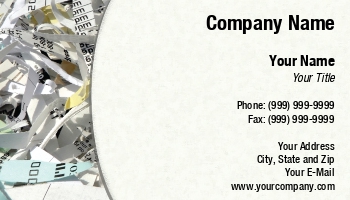 Featured Designs |--| At225209 | Business | Card | Fantastic | Michael Thompson | Mobile Paper Shredding | Paper | Paper Shredder | Paper Shredding Service | Recycling Center | Shredded | Template