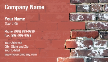 Featured Designs |--| At225933 | Background | Brick | Brick Mason | Brickmason | Card | Construction Contractor | Construction Services | Masonry Services | Michael Thompson | Wall