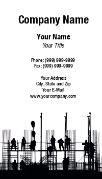 Construction | Featured Designs | Trades |--| At229352 | Building Project Manager | Business | Card | Construction Contractors | End | High | Maxal Tamor | Template