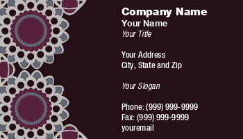 Featured Designs |--| Abstract | At231722 | Business | Card | Dark | Diana Jo Marmont | Mum | Plum