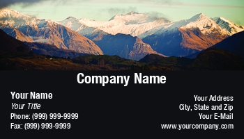 Featured Designs | Mountains | Nature | Professional | Travel | Travel Agent |--| At231854 | Awesome | Business | Card | Landscape Photographer | Nature Photography | Snowy | Template | Tim Hester | Tour Operator