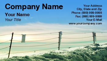Creative | Featured Designs |--| At232807 | Business | Card | Decks And Fencing | Fence | Invisible Fencing | Sinisa Botas | Template | Winter