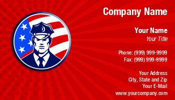 Featured Designs | Security | Trades |--| Aloysius Patrimonio | American | At236027 | Background | Correctional Officer | Flag | Guard | Illustration | Police Officer | Policeman | Railroad Police | Security Guard | Uniform