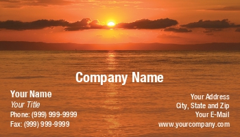 Featured Designs | Nature | Ocean |--| At243234 | Business | Card | Fritz Hiersche | Nature Photography | Sea | Secenic | Sunrise | Sunset | Template