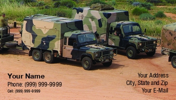 Army | Automobiles | Featured Designs | Military | Nature | Professional | Transportation | Travel |--| At249136 | Australian Army | Business | Camouflage Paint | Car | Card | Devils | End | Equipment | Exercise | Field | Fritz Hiersche | High | Soldier | Soldiers | Template | Territory | Transport | Troops | Truck | Truck Mechanic | Vehicle | War