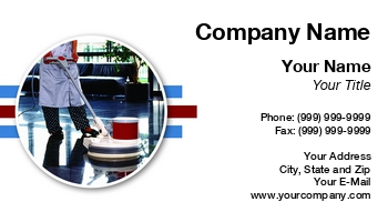 Floor Cleaning Business Cards