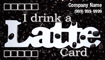 Coffee | Featured Designs | Hospitality |--| At34976 | Beans | Boxes | Card | Drink | Incentive | Jay Schulz | Latte | Lettering | Loyalty Cards | Marked | Punch | Punch Card | Punch Cards | Quot | Shops | White | Words