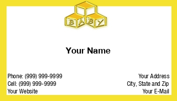 Featured Designs |--| At35798 | Babysitter | Childbirth Instructor | Lactation Consultant | Liz Van Steenburgh | Midwife | Mom Cards | Pediatrics