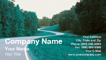 Featured Designs | Professional | Travel |--| At30853 | Beautiful | Business | Card | Highway | Mississippi | Natchez Trace | Sandra Morris | Template