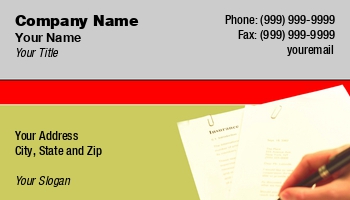 insurance agent business cards insurance agent business cards